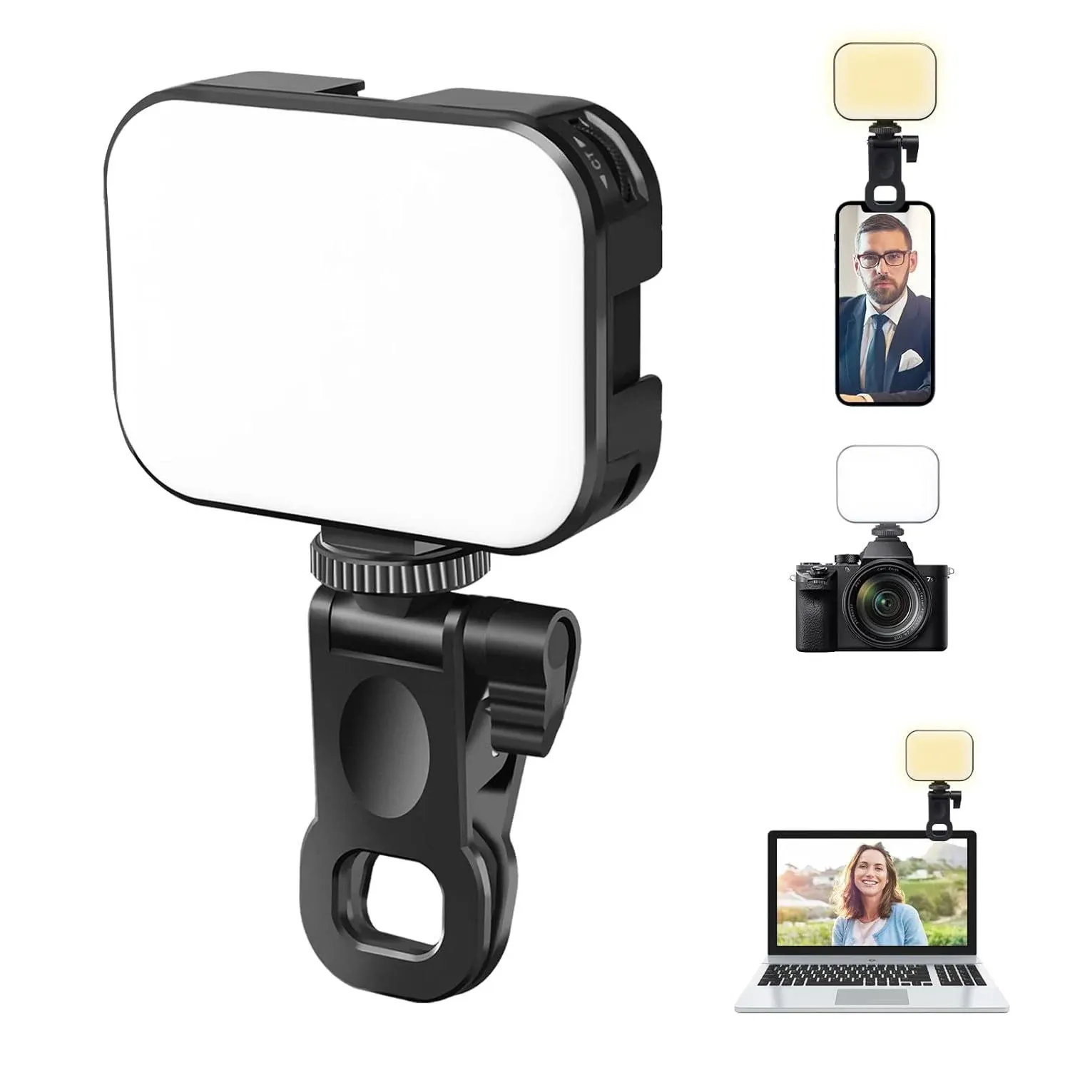 Ulanzi VL100X Selfie Light, Clip LED Light Panel for Phone/Laptop/Tablet/Computer, Bi-Color Portab