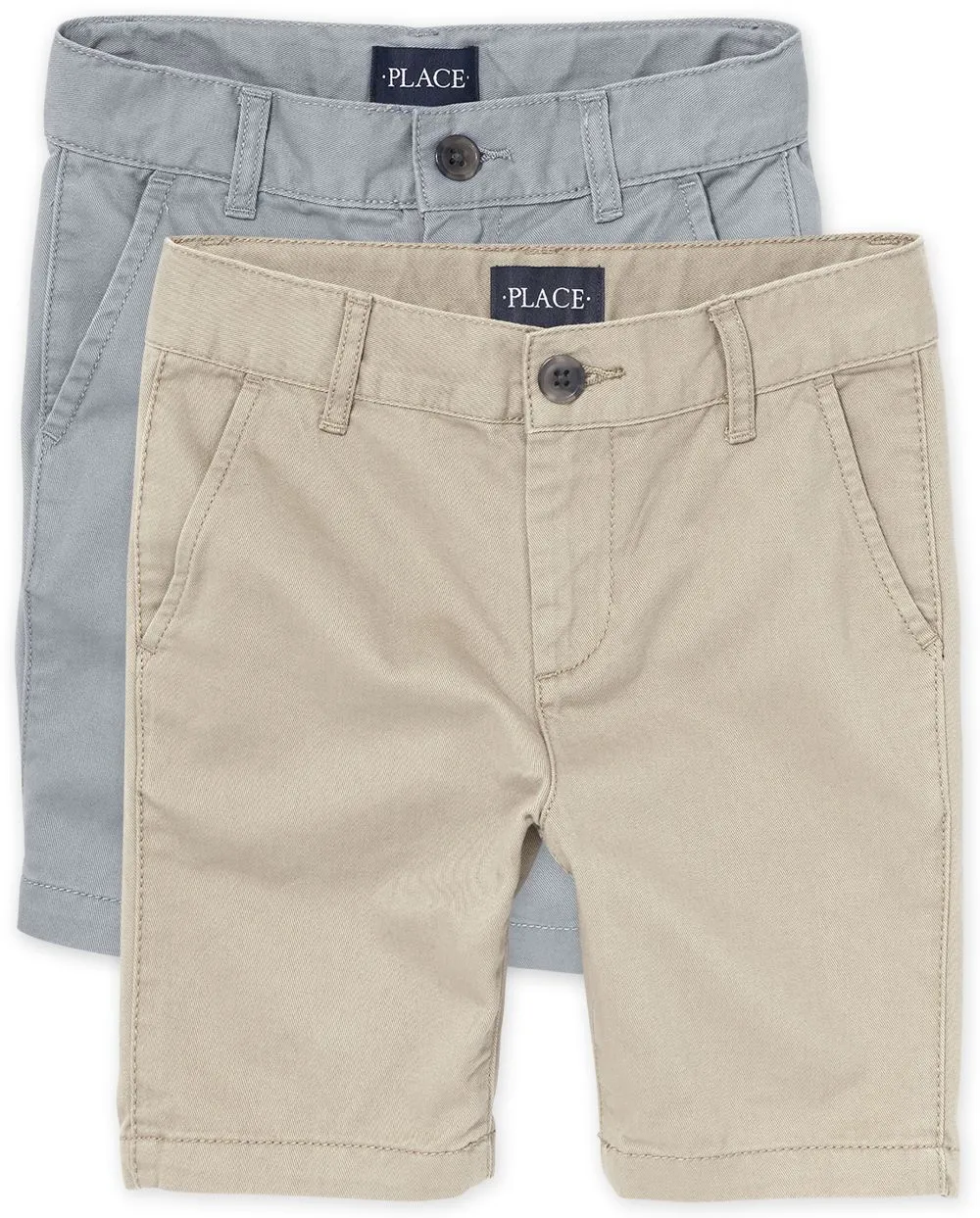 Boys Uniform Stretch Chino Shorts 2-Pack - Multi