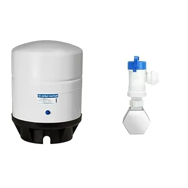 APEC Water Systems 14 Gallon RO Water Storage Tank Bundle | Includes Pre-Pressurized Tank, Tank Ball Valve and Accessories