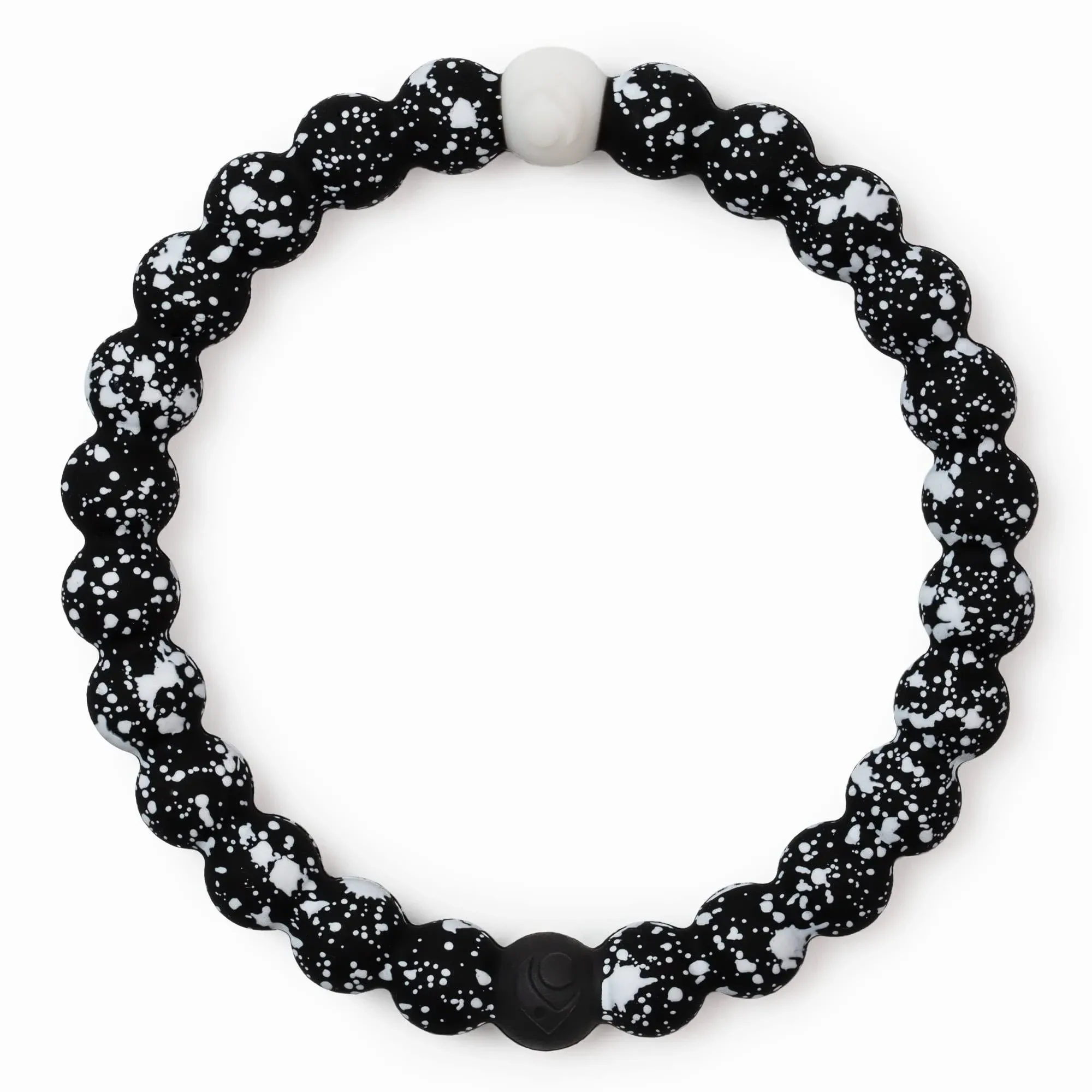 Black Splatter Bracelet / L | Mens & Womens Lokai Silicone Beaded Bracelets ...