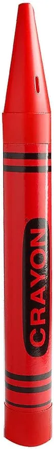 Universal Affect - Large Crayon Coin Savings Bank - Dimensions are approximately 22.5" Tall x 2.25" wide & deep - Color: Red