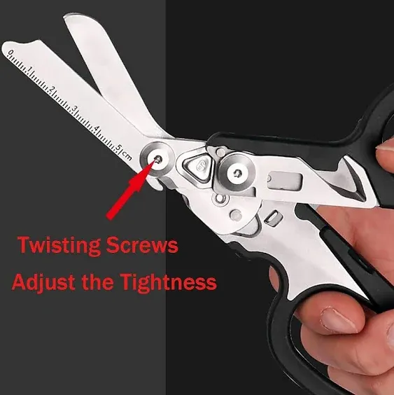 Response Shears, Stainless Steel Foldable Scissors Pliers, Outdoor