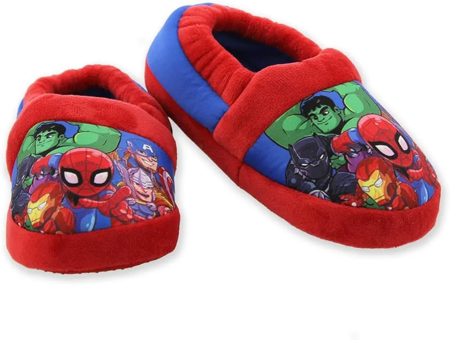 Marvel Avengers Superhero Boys Toddler Plush Aline Slippers