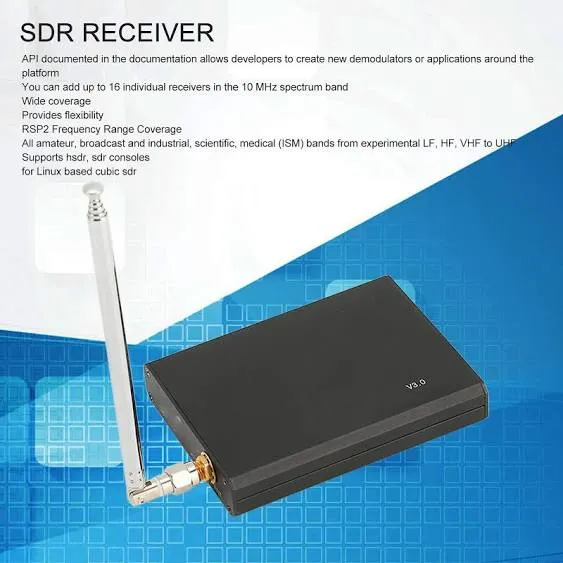 Sdr Radio Receiver, SDR Receiver for Sdrplay RSP1A Radio Receiver High Performance 1KHz‑2GHz SDR Shortwave SDR Radio Receiver Kit