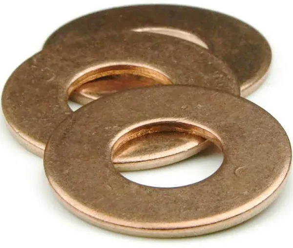 Silicon Bronze Flat Washers - 3/8"-S (0.392 x 0.875 x .062) Qty-25