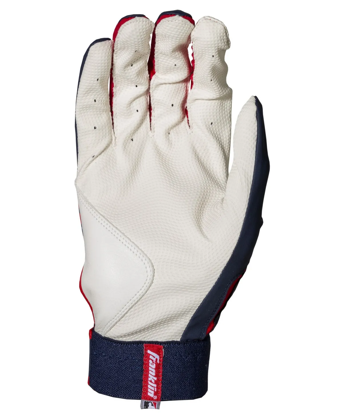 Franklin MLB Digitek Youth Batting Gloves White/Navy/Red Large