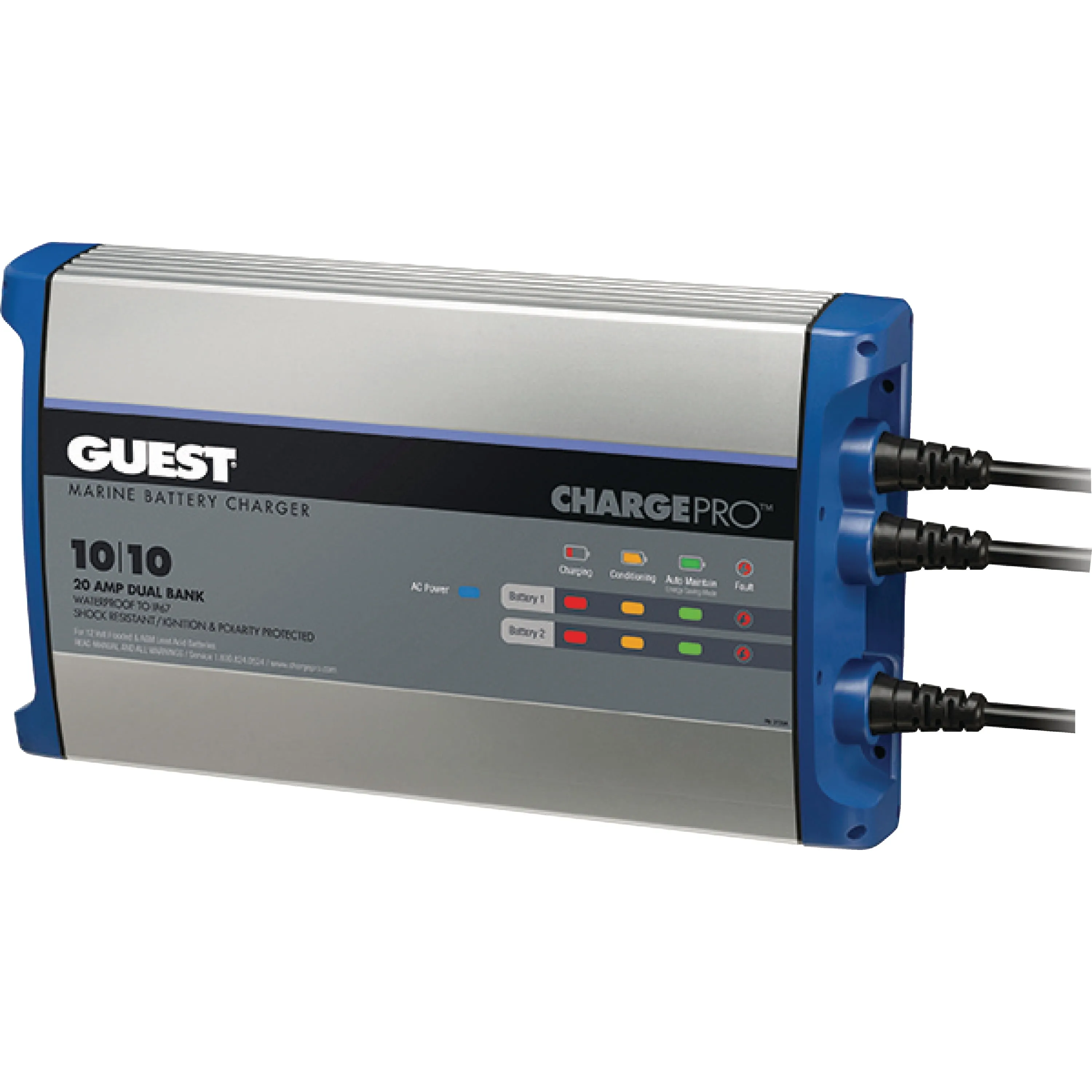 Guest 2720A Guest On-Board Battery Charger 20A / 12/24V; 2 Bank; 120V Input