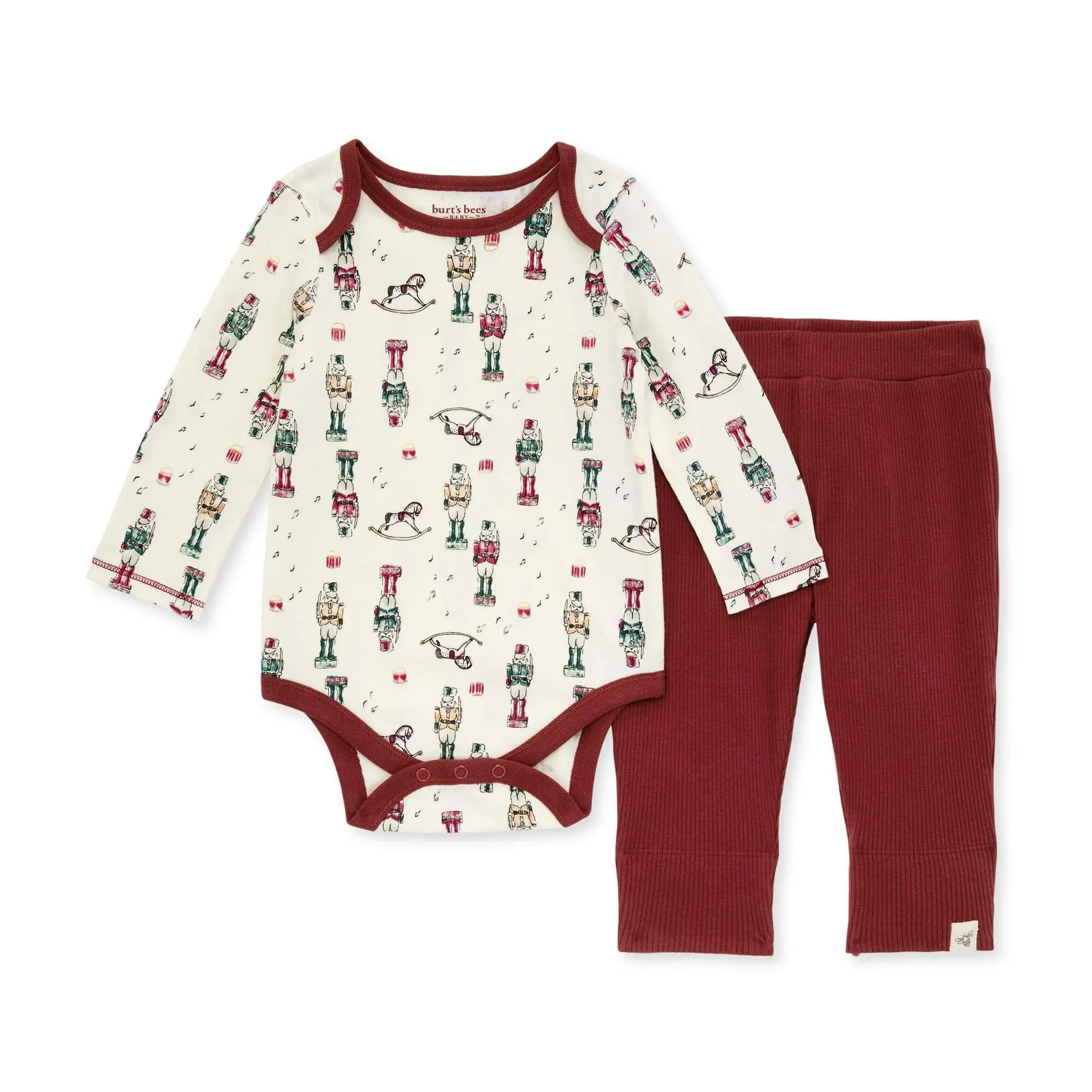 Burt's Bees Baby baby-boys Bodysuit and Pant Set, 100% Organic Cotton