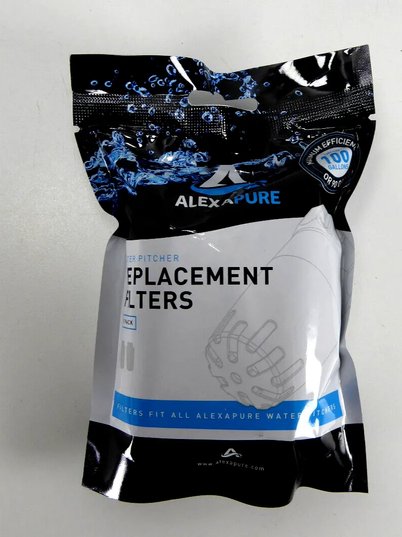 Alexapure Water Pitcher Replacement Filter Pack