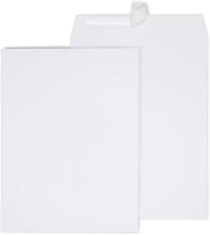 Staples EasyClose Catalog Envelopes 9" x 12" White Wove 250/Box 479885