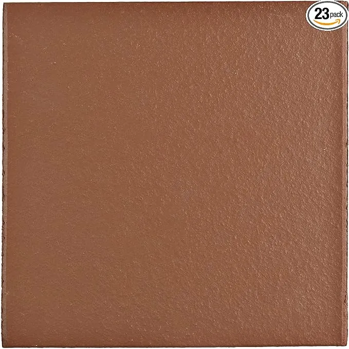 Merola Tile Quarry Red 5-7/8" x 5-7/8" Ceramic Floor and Wall Tile