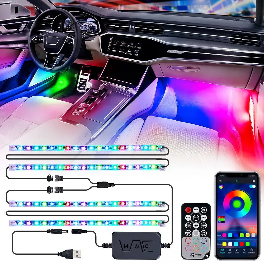 4x RGB LED Car Neon Light Chassis Atmosphere Lamp Kit For Honda Nissan Subaru 632138617272 | eBay