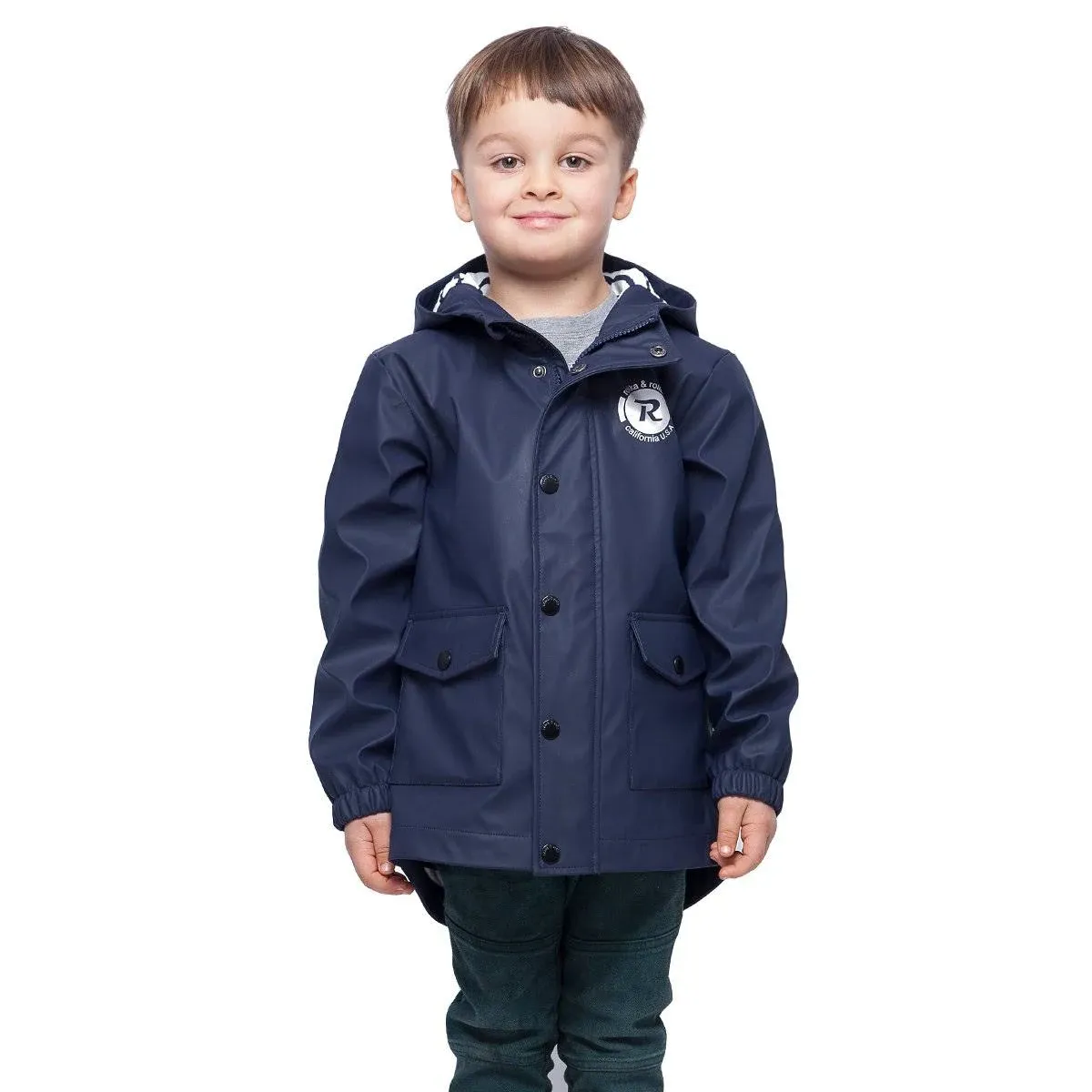 Rokka&Rolla Boys' Lightweight Waterproof Hooded Rain Jacket Raincoat Windbreaker ...