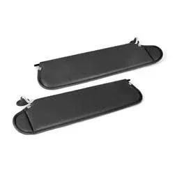 1997 Jeep Wrangler (TJ) Rugged Ridge Replacement Sunvisors (Black Vinyl) - 13313.09