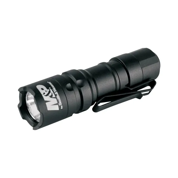 Smith & Wesson M&P Delta Force CS 1xCR123 215 Lumen Flashlight with 4 Modes, Waterproof Construction and Memory Retention for Survival, Hunting and Outdoor, Black