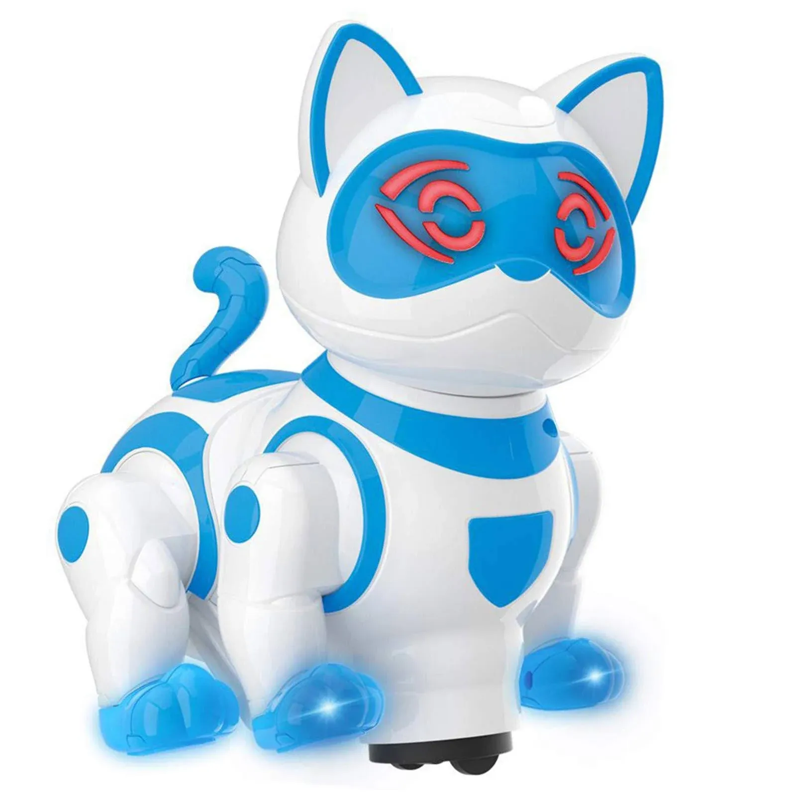 Vokodo Pet Robotic Dance Cat Interactive Kids Toy Kitty Walks Meows Sits with Lights and Music Friendly Electronic Robot Companion Bump and Go