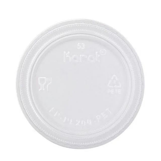 Karat FP-PL200-PET Portion Cup Lids, 2 oz