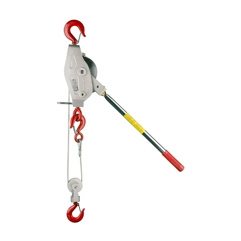 Lug-All 3000-30 3,000/1,500 lb Winch come-along - two wire/pulley 