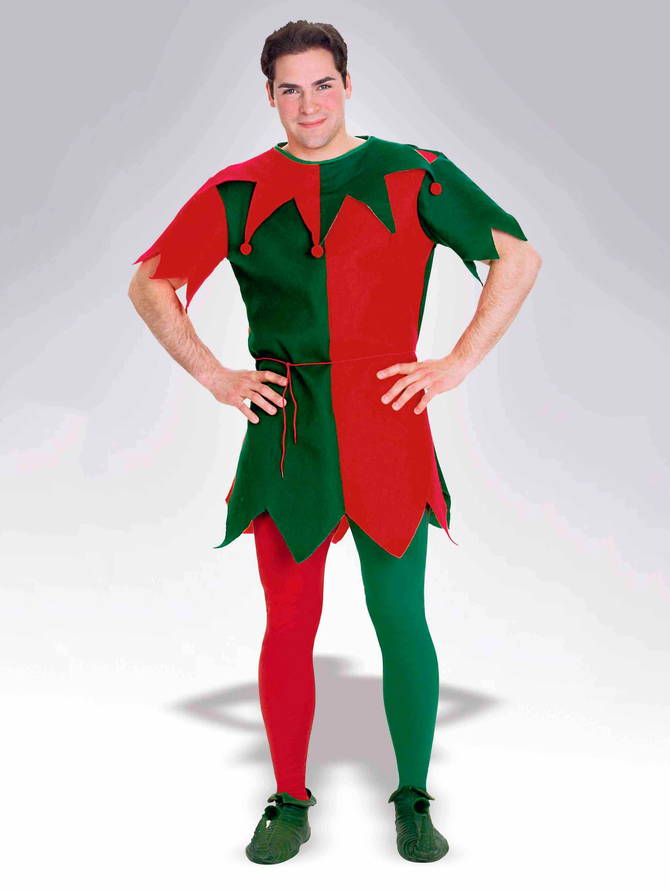 CLASSIC ELF LADIES CHRISTMAS SANTA HELPER COMPLETE OUTFIT COSTUME FANCY DRESS