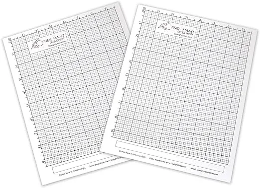 Grid type letter size Freehand Designer Sheets - Straight Line