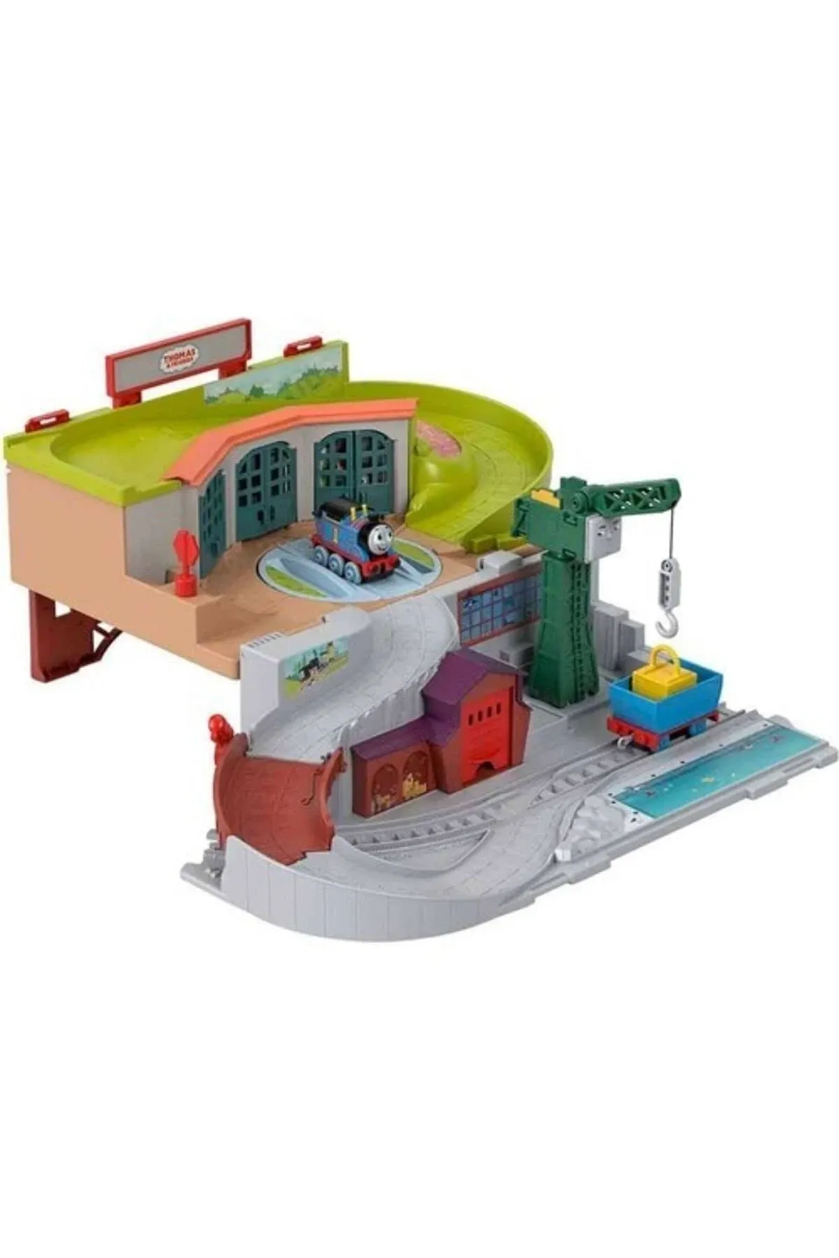 Thomas &amp; Friends HHN24 Sodor Take-Along Playset with Diecast Thomas Engine &amp;