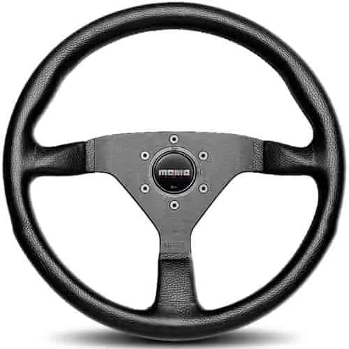 Momo Montecarlo Steering Wheel 320 mm - Black Leather/Black