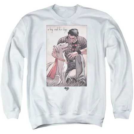 Superman - Mans Best Friend - Crewneck Sweatshirt - XXX-Large