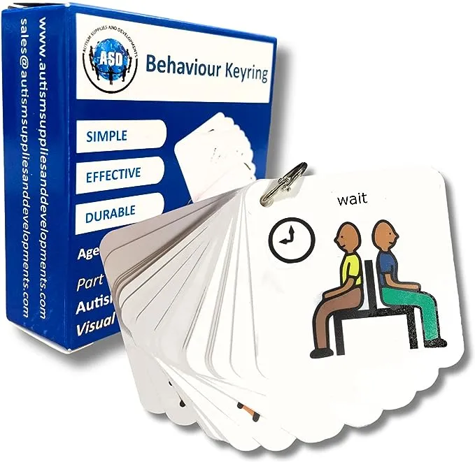 Autism Supplies and Developments Picture Exchange Communication System Behaviour Keyring