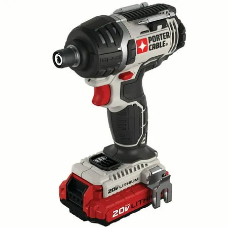 PORTER-CABLE 20V MAX* Impact Driver Kit, Cordless, 1/4-Inch (PCCK640LB)