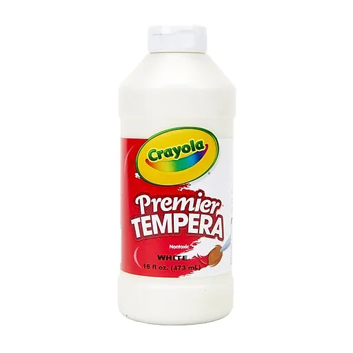 Crayola Premier Tempera Paint, White, 16 oz. (54-1216-053)