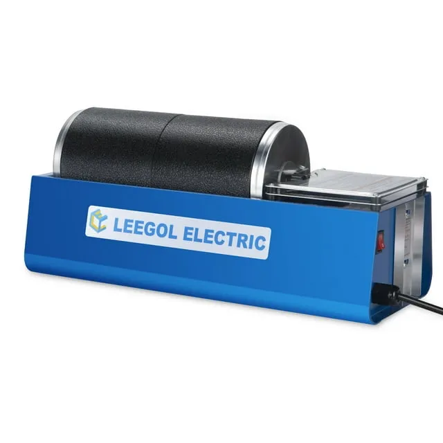 Leegol Electric Rotary Rock Tumbler Double Drum 6lb Lapidary Polisher (Double Barrel) Double Barrel