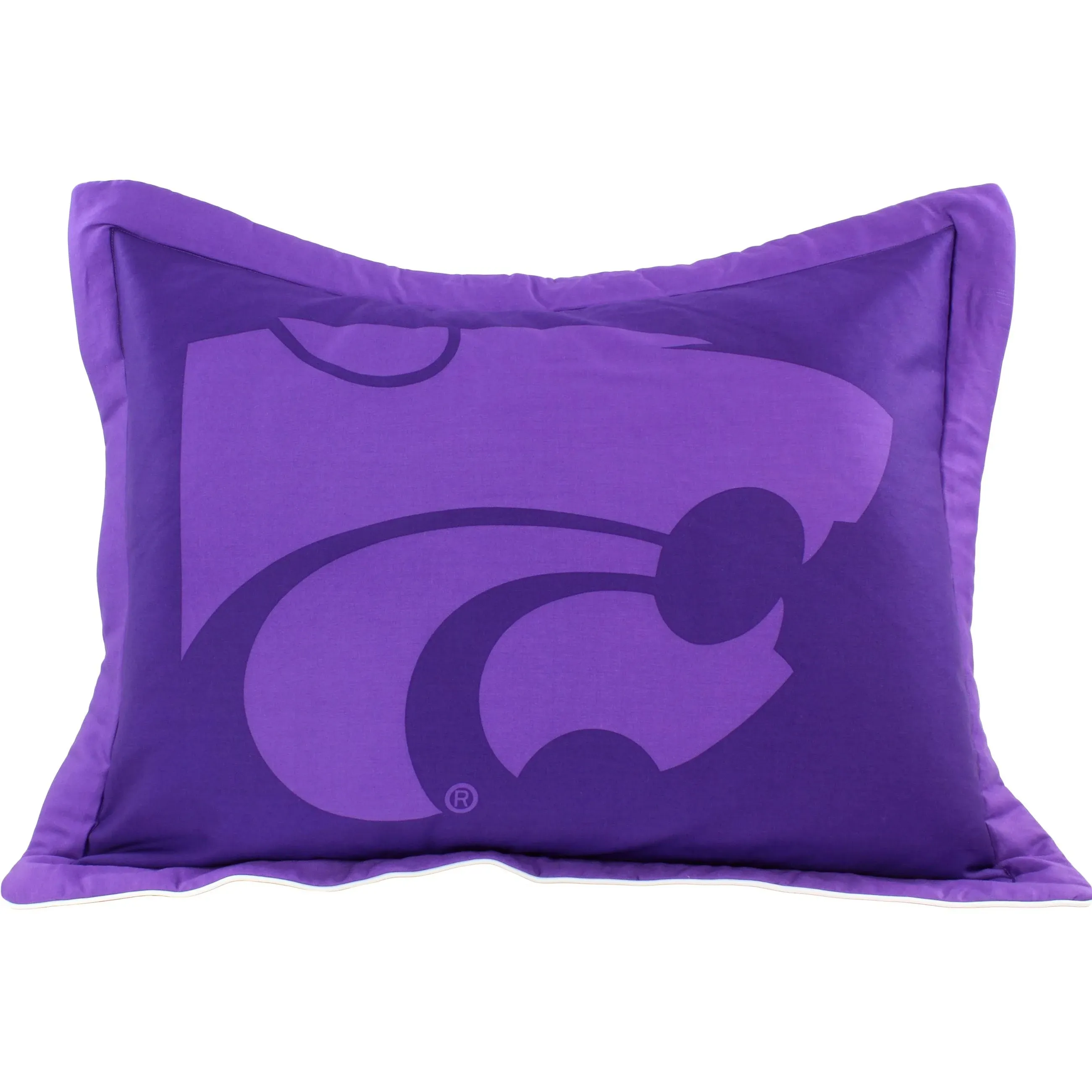 College Covers Kansas State Wildcats Printed Pillow Sham, 20" x 26" (KSUSH)