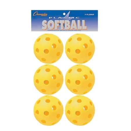 Champion Sports Plastic Softball Retail Pack