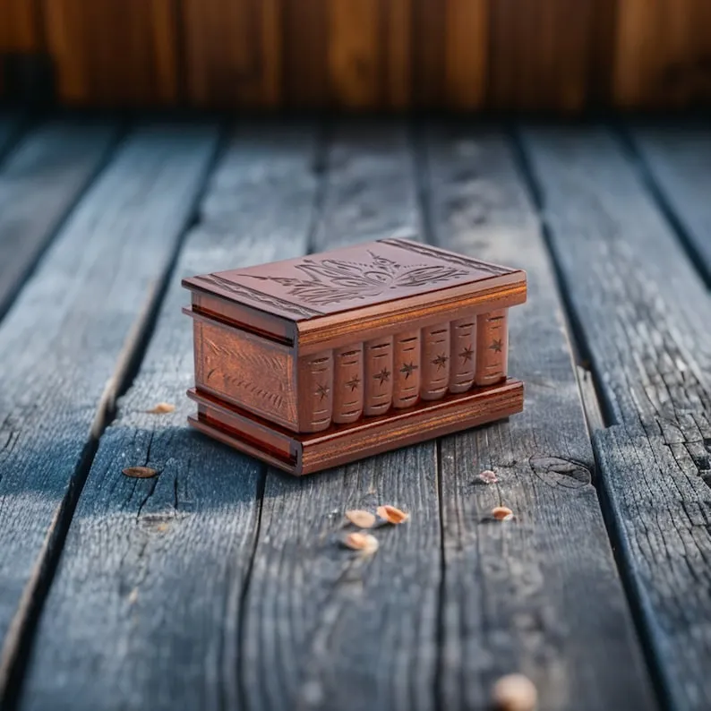 Puzzle Box, Wooden Puzzle Box, Secret Box, Puzzle Holder, Escape Room in a Box with Hidden Compartment, Japanese Puzzle Box, Puzzle Gift Box