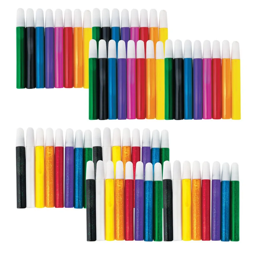 Bulk 72 Pc. Marvelous Suncatcher Plastic Paint Pen Kit