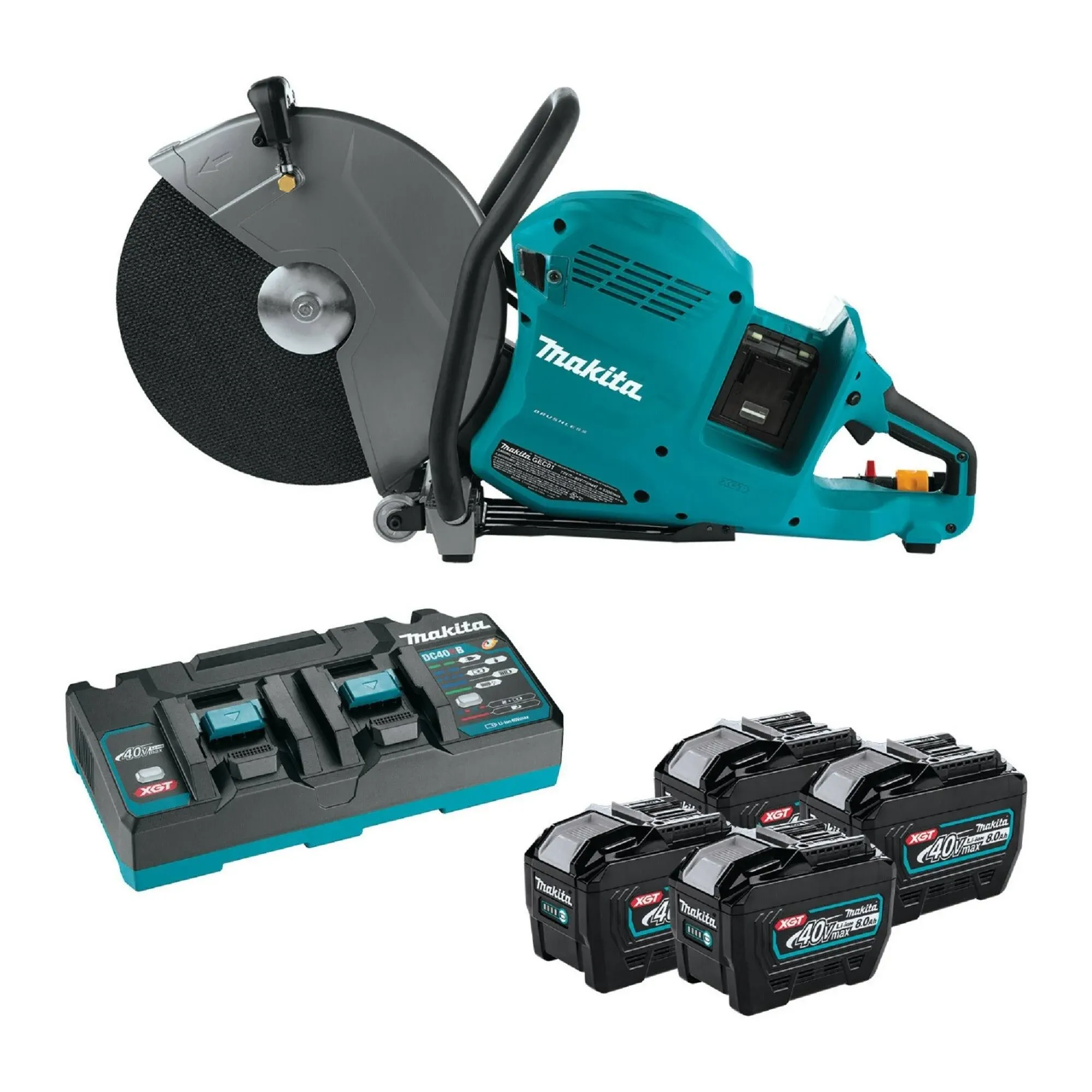 Makita GEC01PL 80V Max XGT (40V Max X2) Brushless 14 in. Power Cutter Kit