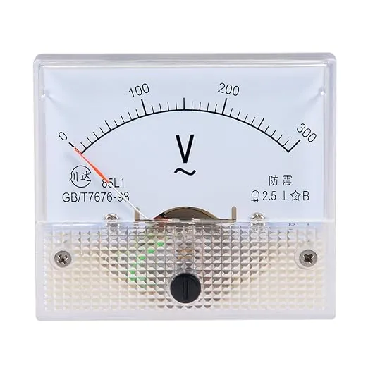 uxcell AC 0-300V Analog Panel Voltage Gauge Volt Meter 85L1 2.5% Error Margin