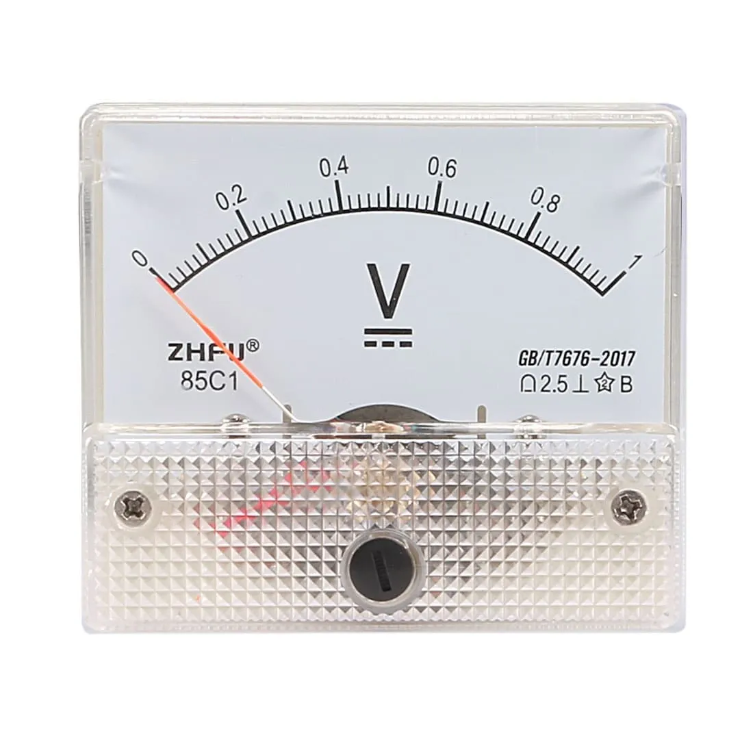 DC 0-1V Analog Panel Voltage Gauge Volt Meter 85C1 2.5% Error Margin - DC 0-1V