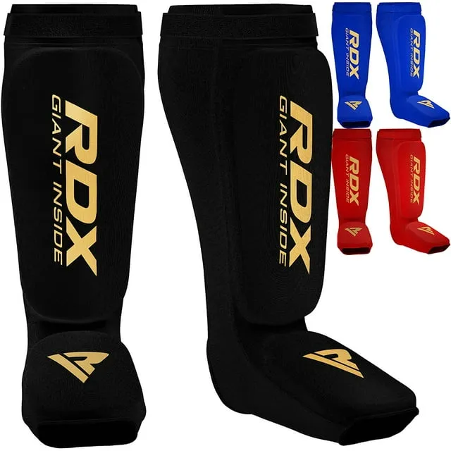 RDX SI Gel Padded Shin Guards Leg Instep Protection Pads for MMA