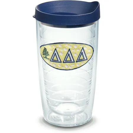 Tervis Sorority - Delta Delta Delta Made in USA Double Walled Insulated Tumbler Travel Cup Keeps Drinks Cold & Hot 16oz Primary Logo