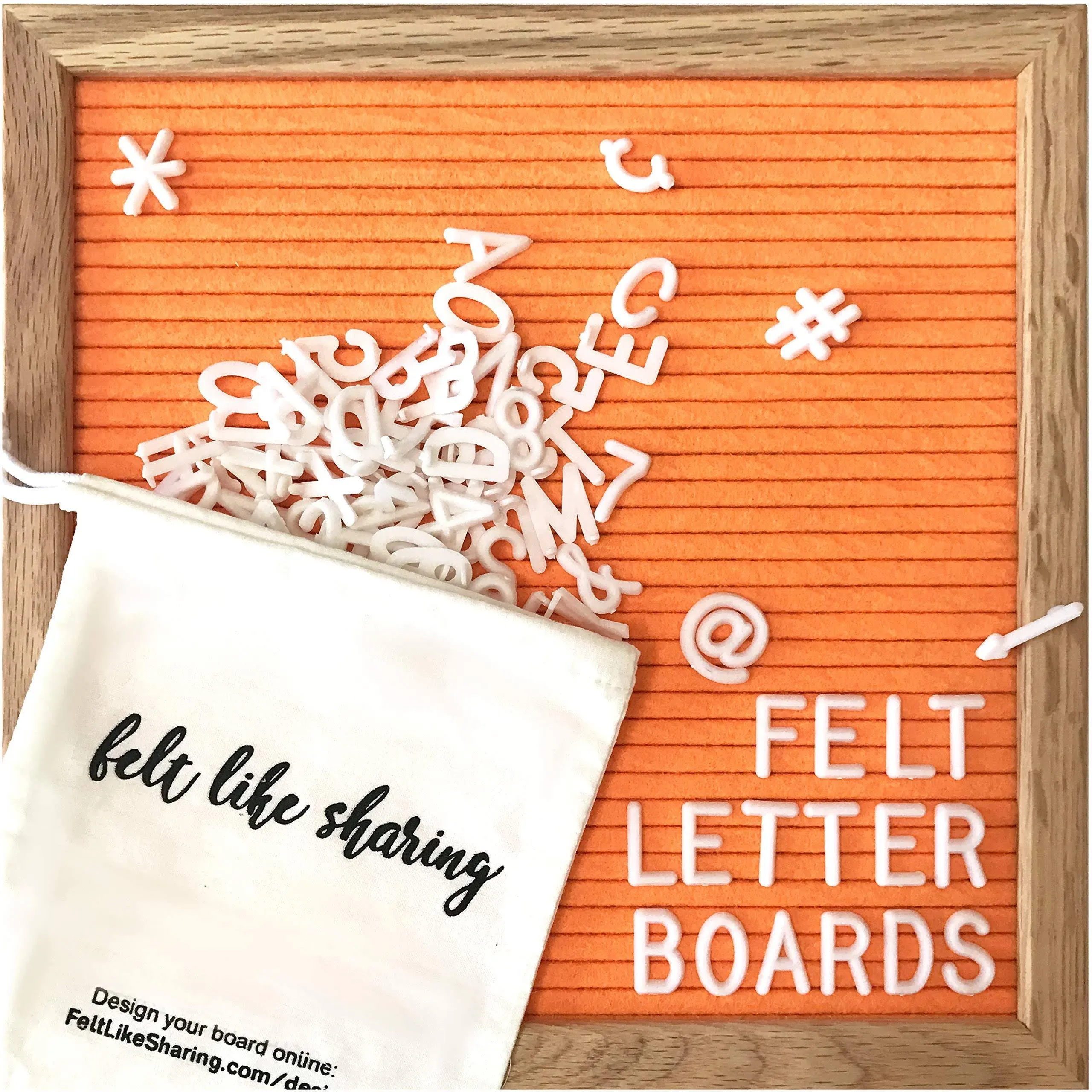 Felt Like Sharing Felt Letter Board, 10x10in Changeable Letter Board with Letters ...