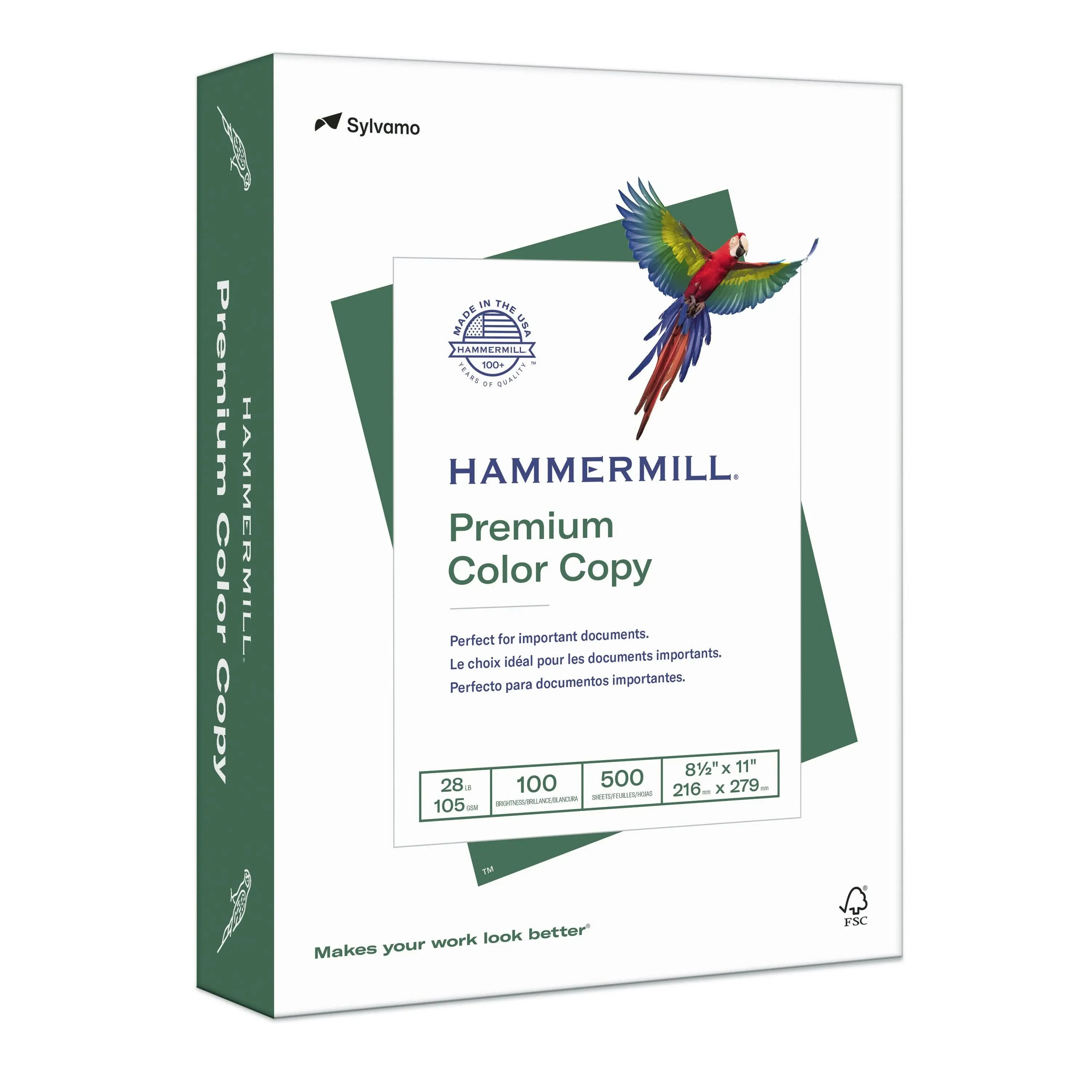 Hammermill Printer Paper, Premium Color 28 lb Copy Paper, 8.5 x 11 - 5 Ream (2,5