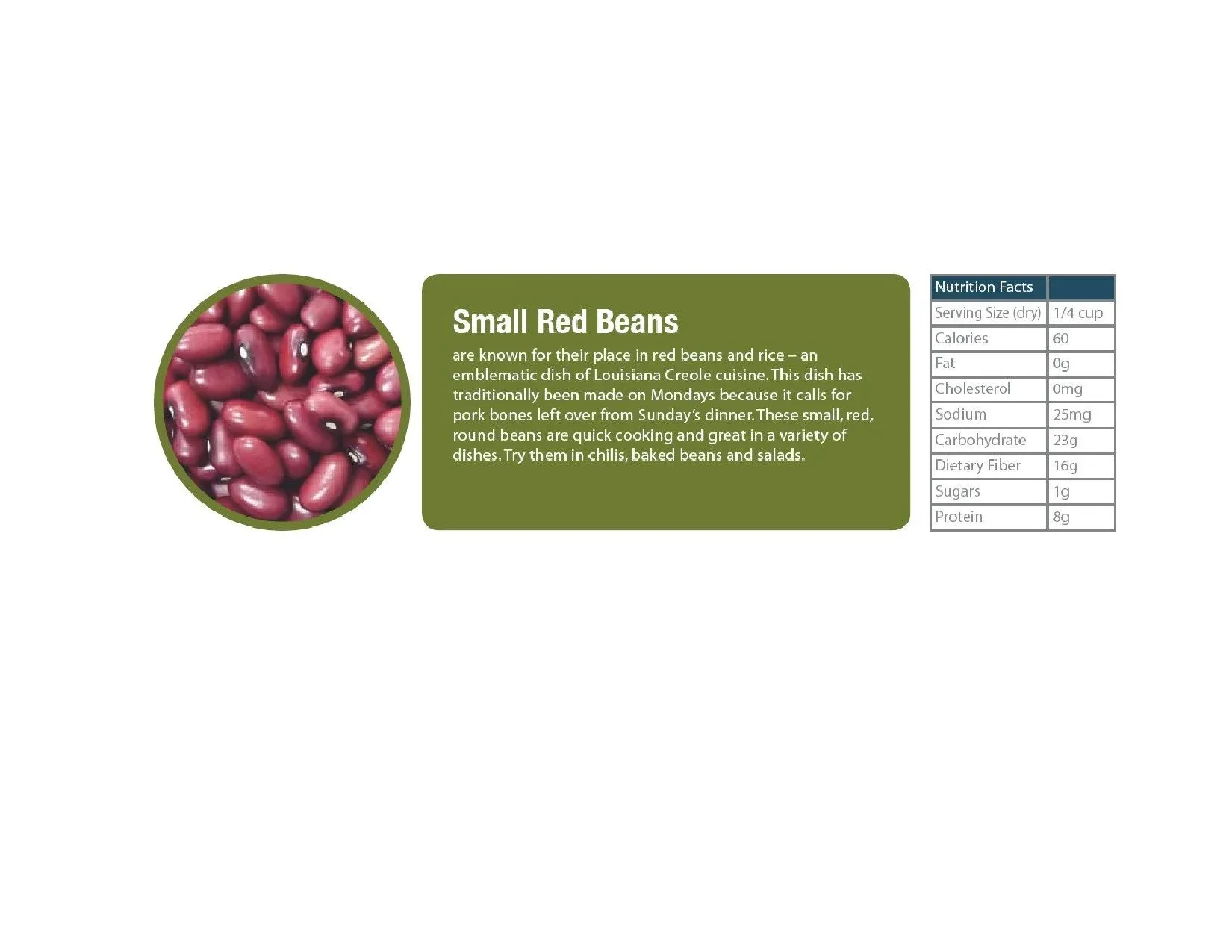 Dried Small Red Beans - 25 lb. Bag