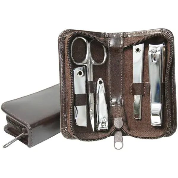 Royce Leather Mini Manicure Set British Tan 665-BT-AR