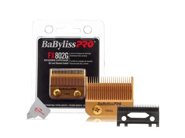 BaByliss Pro DLC and Titanium Coated Replacement Clipper Blade Fits FX870G, FX870BN, FX870RG, FX870W, FXF880 #FX802G