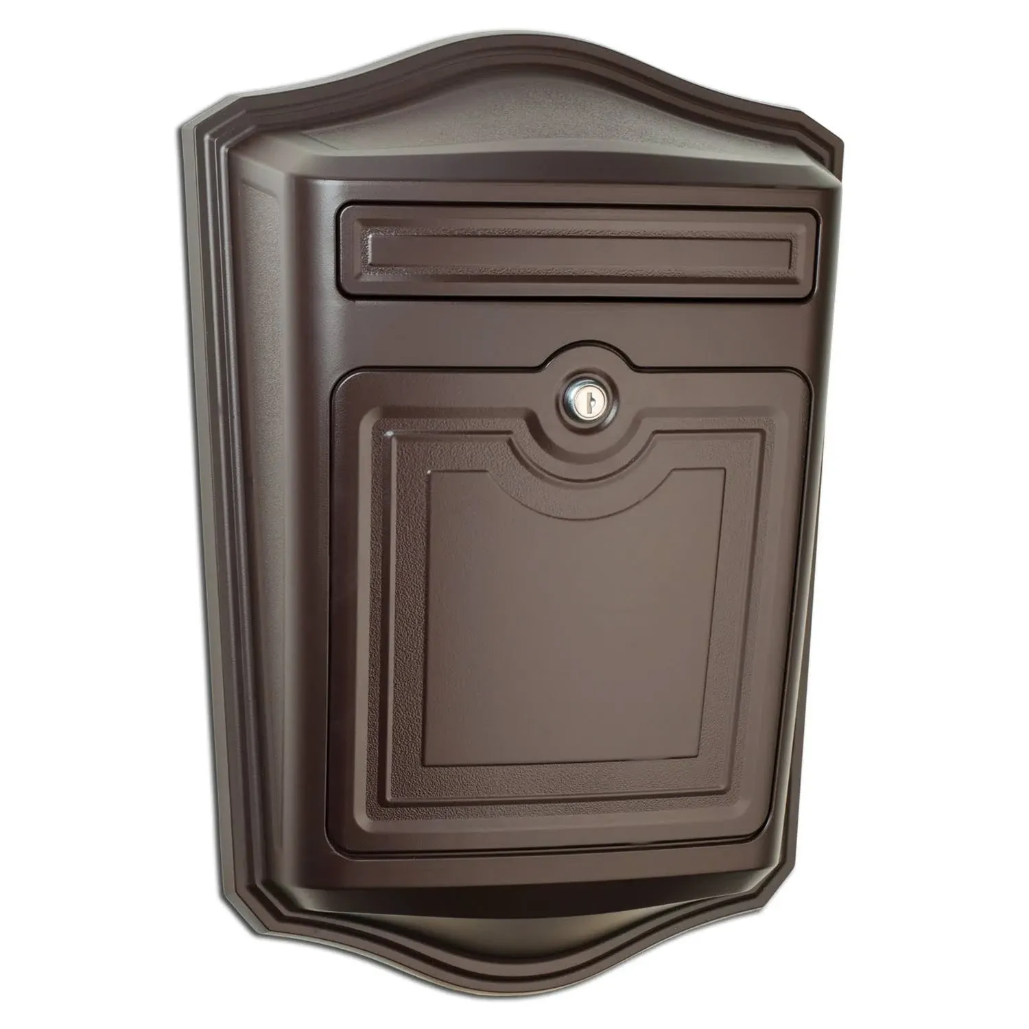 Maison Locking Rubbed Bronze Wall Mount Mailbox