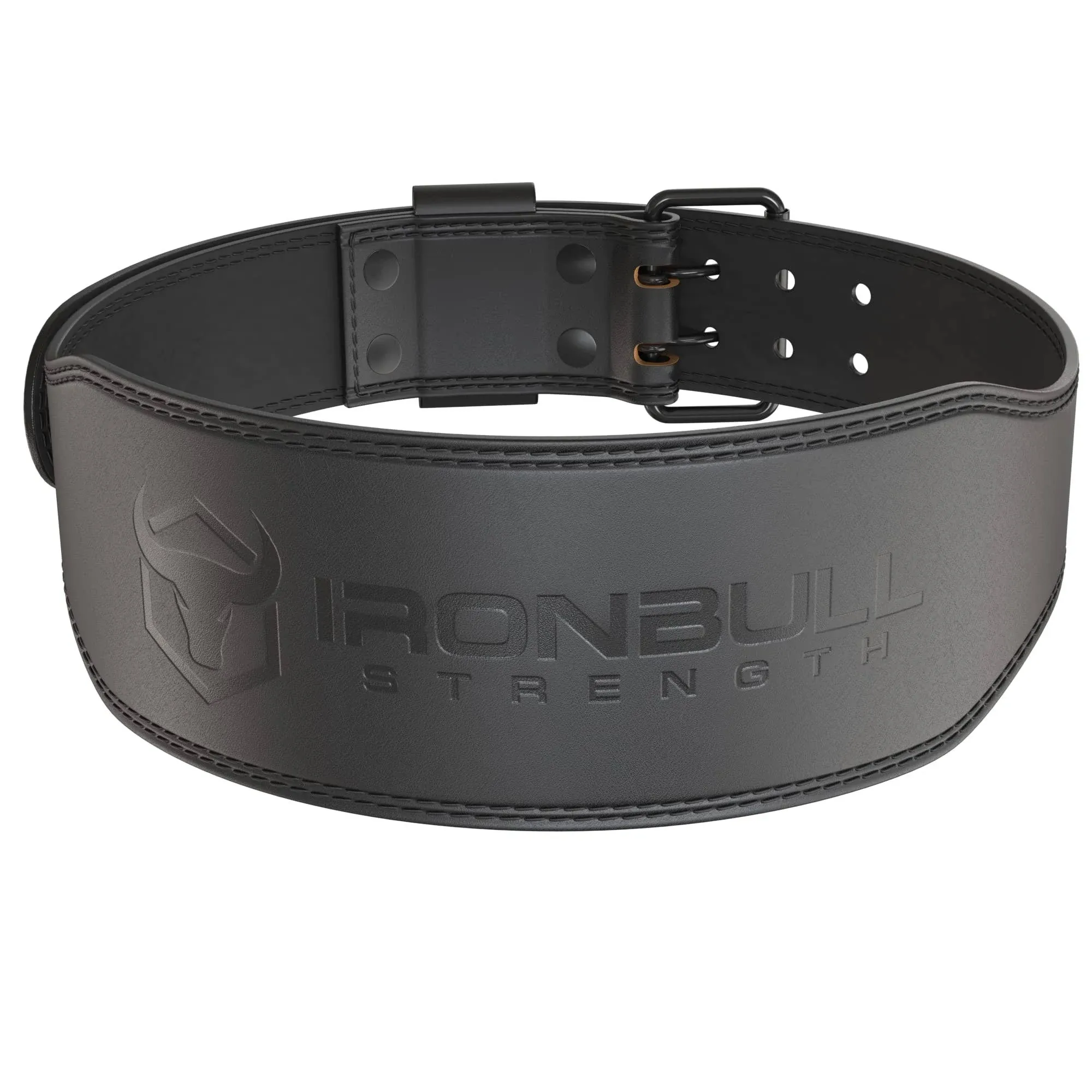 Iron Bull Strength 7mm Leather Weight Lifting Belt - 4" Wide Tapered Premium ...