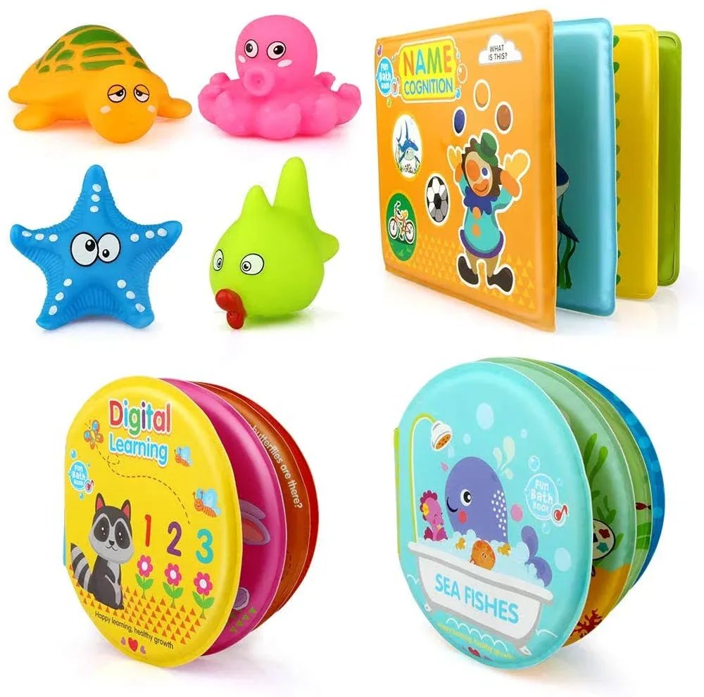 Baby Bath Toys NontoxicBath Books for Babies Bath TimeSoft Educational Bath Toys