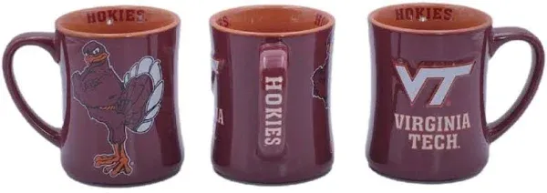 Virginia Tech Hokies Ceramic 16 oz Relief (3D) Mug