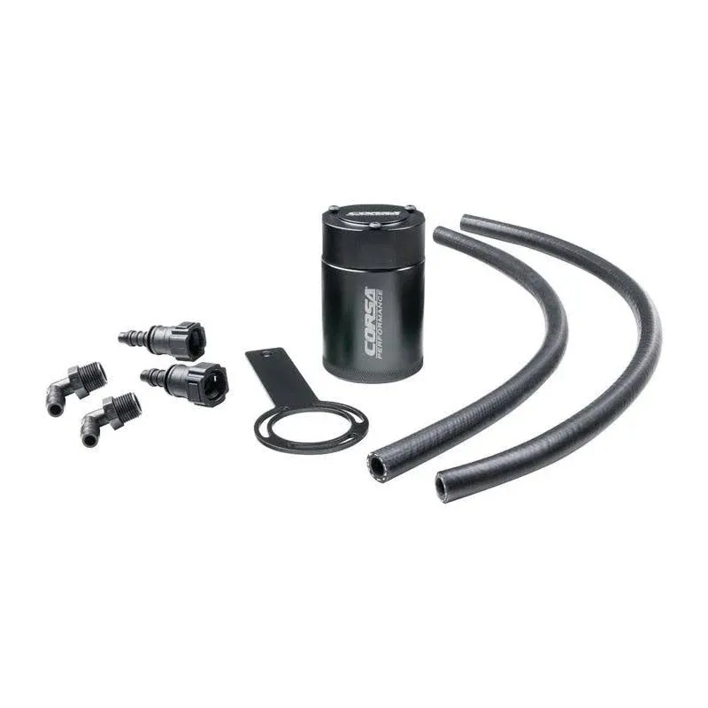 Corsa Aluminum Oil Catch Can :: 2014-2018 Silverado & GMC Sierra 1500 5.3L & 6.2L